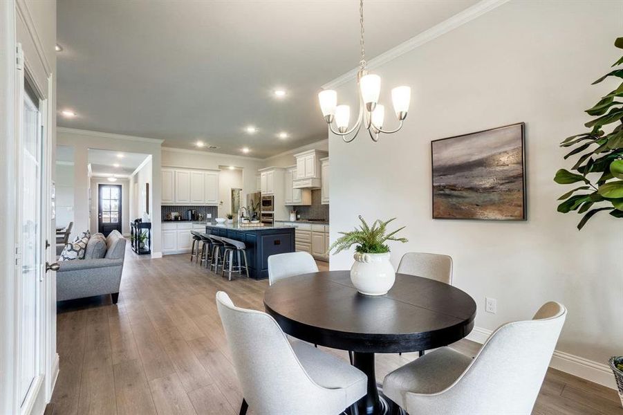 Furnished interior view inside a new home in Stone Eagle, Azle (Image 14).