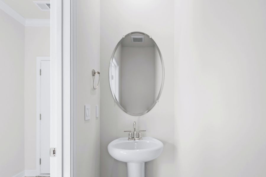 Enjoy the convenience of a powder room on the first floor. Enjoy the convenience of a powder room on the first floor.