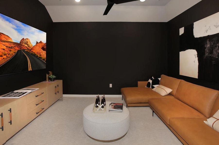Furnished interior view inside a new home in Wolf Ranch West Bend - 60', Georgetown (Image 28).