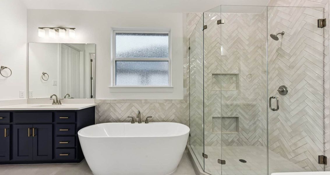 Furnished interior view inside a new home in Sweetwater, Austin (Image 9).