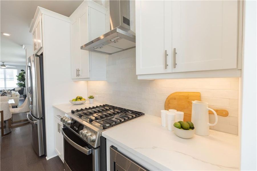Furnished interior view inside a new home in Palisades Townhomes, Cumming (Image 5).
