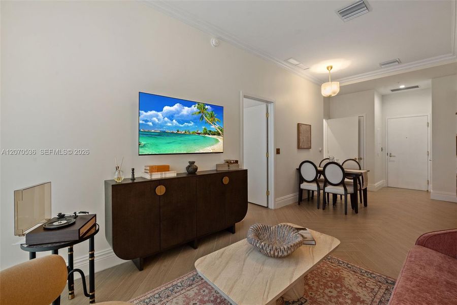 Furnished interior view inside a new home in , Miami (Image 6).