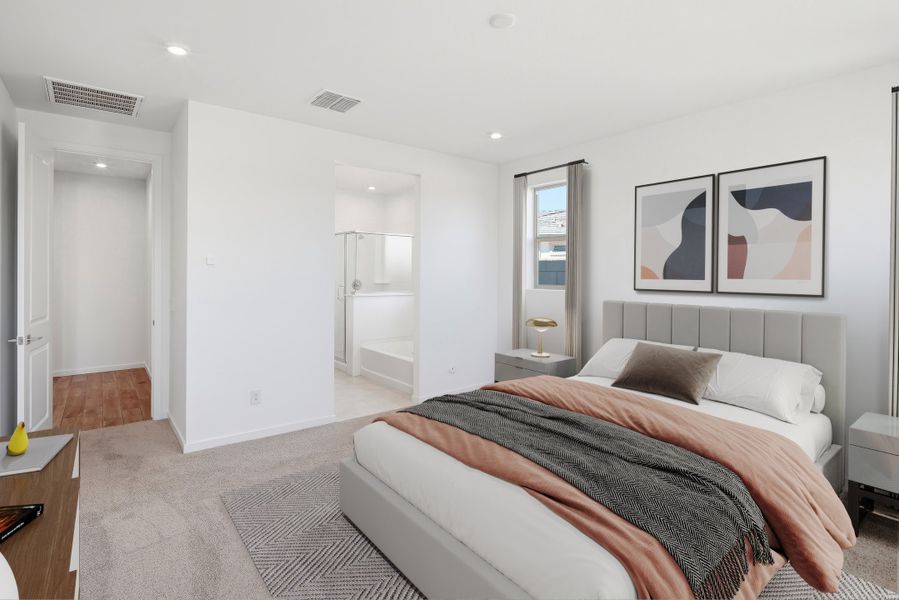 Furnished interior view inside a new home in Montana Vista - Summit: Summit, Buckeye (Image 9). Furnished interior view inside a new home in Montana Vista - Summit: Summit, Buckeye (Image 9).