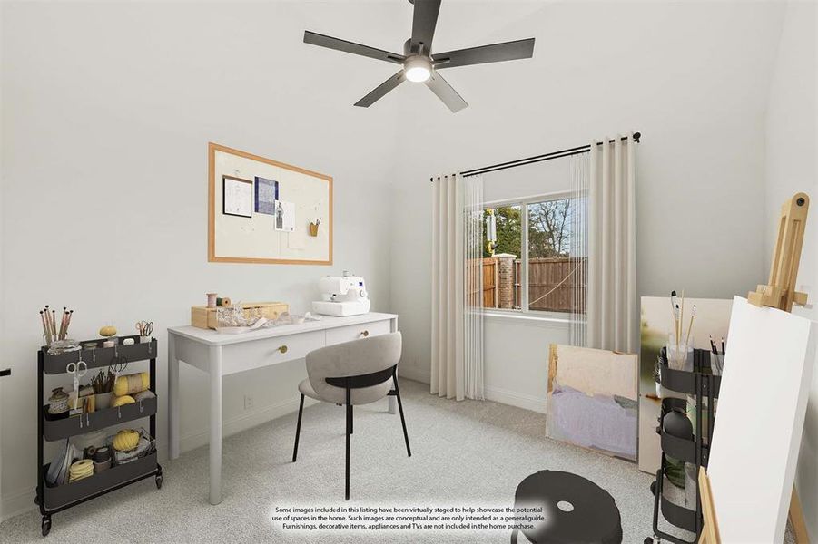 Furnished interior view inside a new home in Grand Heritage, Lavon (Image 18).