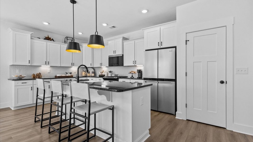 Representative furnished interior of a home built from the Wakefield - Finished Basement by DRB Homes in Pinebrook, Woodruff (Image 5).