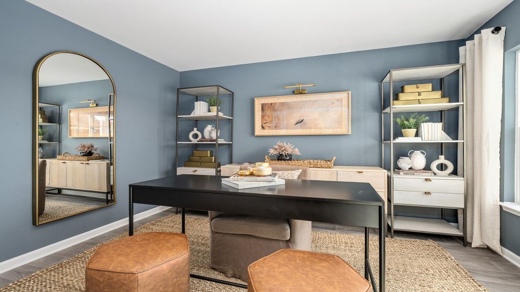 Representative furnished interior of a home built from the Belhaven by D.R. Horton in Middleton, Greensboro (Image 5).