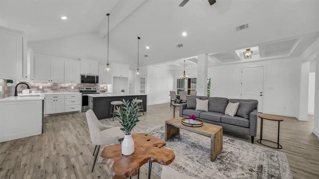Furnished interior view inside a new home in , Weatherford (Image 6).