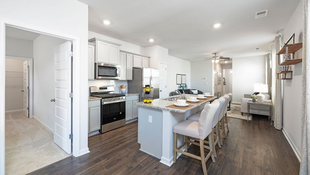 Representative furnished interior of a home built from the Burke by D.R. Horton in Estates at Deer Hollow, Grovetown (Image 7).