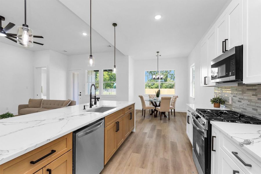 Furnished interior view inside a new home in , Houston (Image 16).