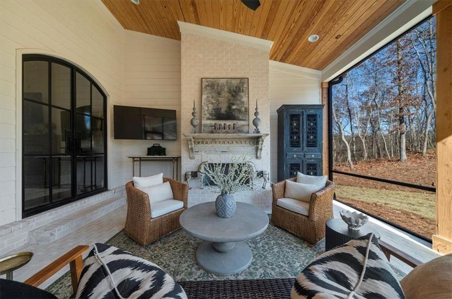 Exterior details and patio area of a home in , Roswell (Image 33). Exterior details and patio area of a home in , Roswell (Image 33).