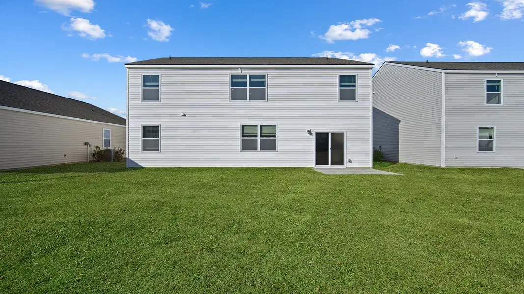 Exterior details and patio area of a home in The Pines at New Hampstead, Savannah (Image 2).