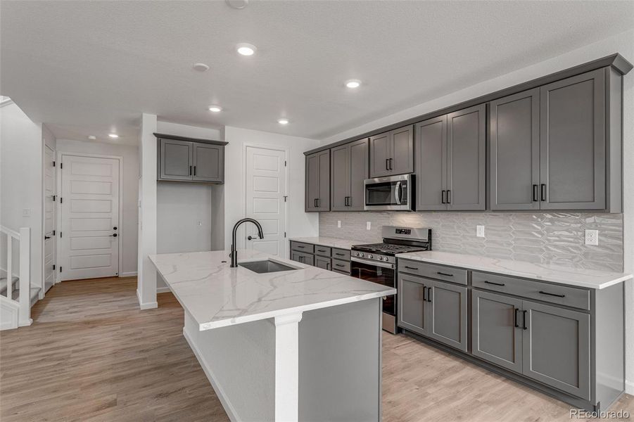 Furnished interior view inside a new home in Sugar Mill Village, Longmont (Image 6). Furnished interior view inside a new home in Sugar Mill Village, Longmont (Image 6).