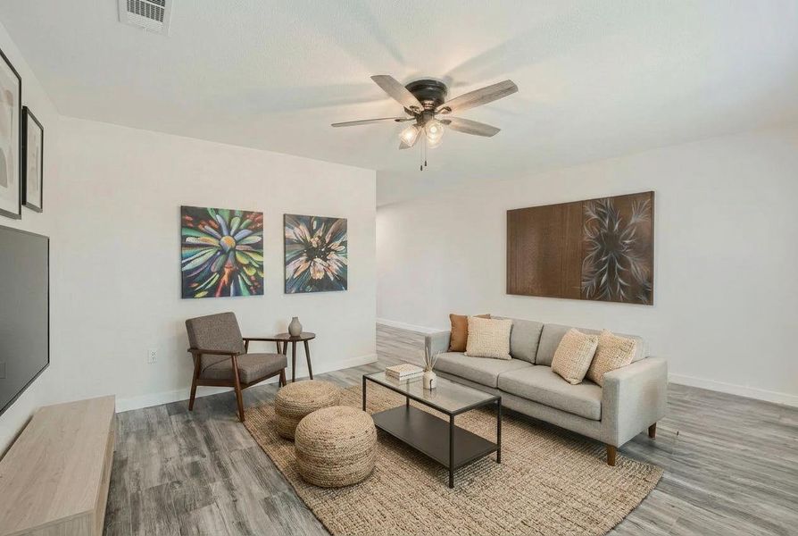 Furnished interior view inside a new home in , Elgin (Image 9). Furnished interior view inside a new home in , Elgin (Image 9).