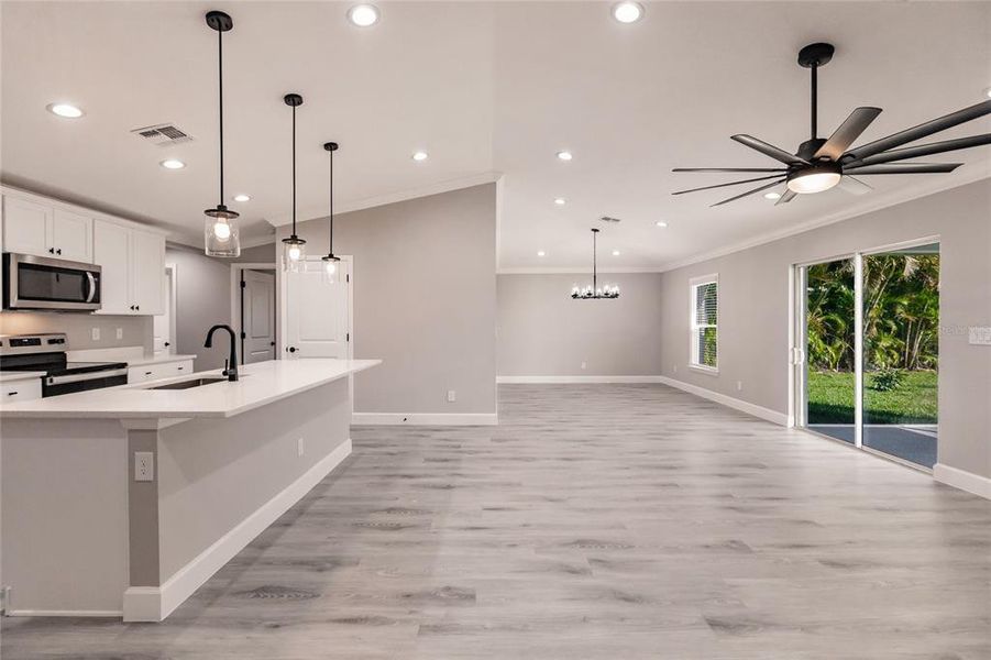 Furnished interior view inside a new home in , Cape Coral (Image 16).