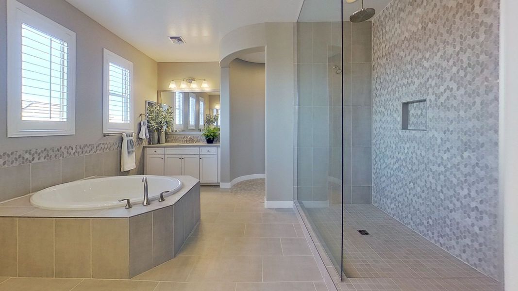 Furnished interior view inside a new home in Arroyo Seco - Hacienda, Buckeye (Image 5).
