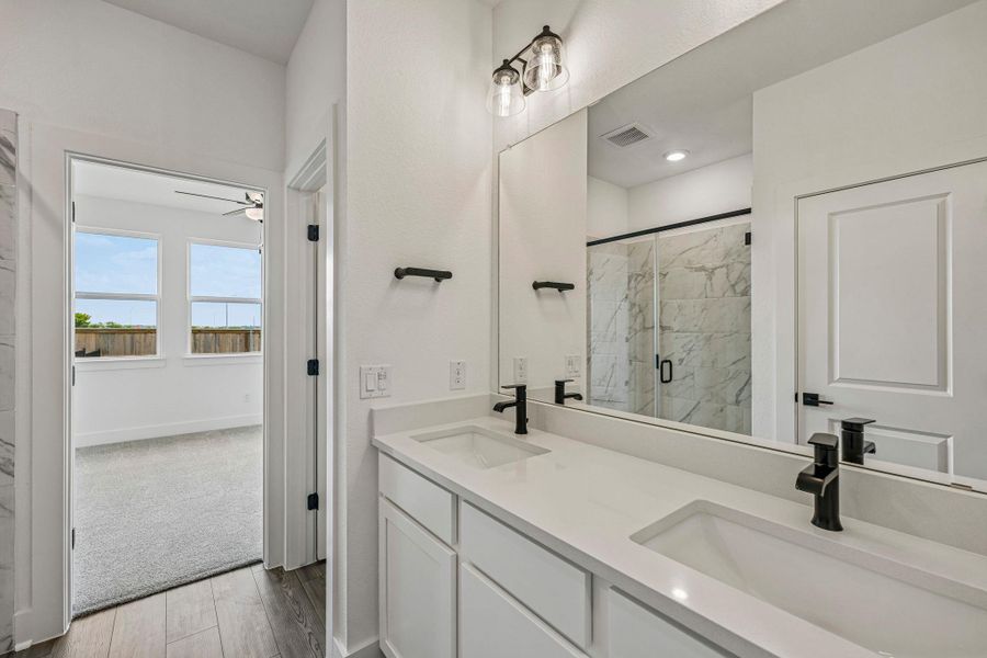 Furnished interior view inside a new home in Avery Centre, Round Rock (Image 8).