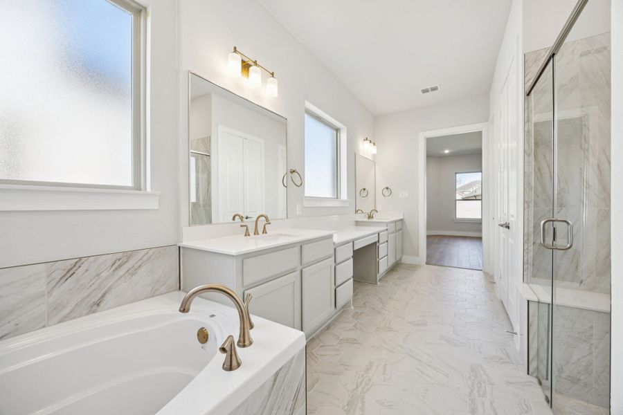 Representative furnished interior of a home built from the Kenai by Centre Living Homes in Painted Tree Lakeside, McKinney (Image 11).