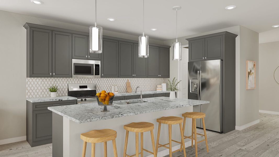 Representative furnished interior of a home built from the Azalea Plan 3005 by Tri Pointe Homes in Waterston Central, Gilbert (Image 4).