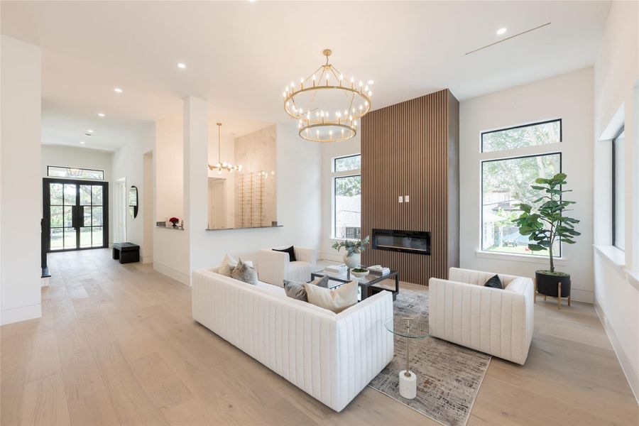 Furnished interior view inside a new home in , Houston (Image 9).