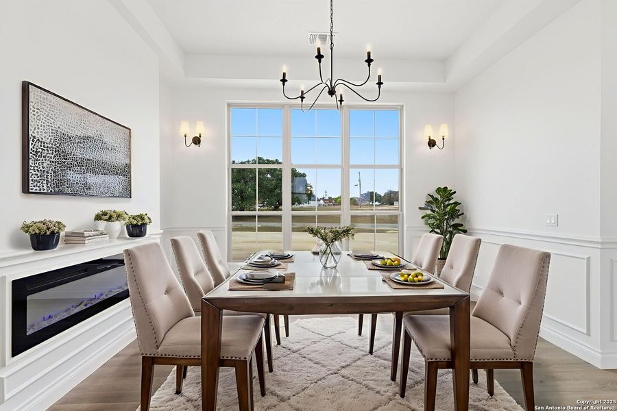 Furnished interior view inside a new home in , Bandera (Image 10).