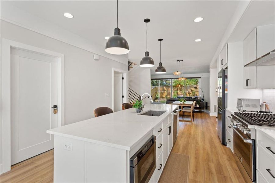 Furnished interior view inside a new home in , Atlanta (Image 33).