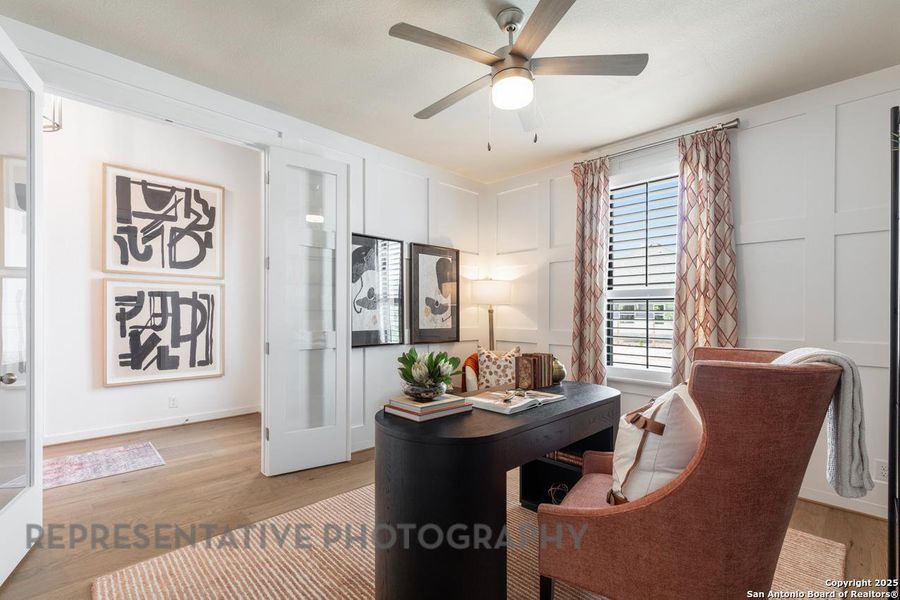 Furnished interior view inside a new home in The Crossvine, Schertz (Image 27).