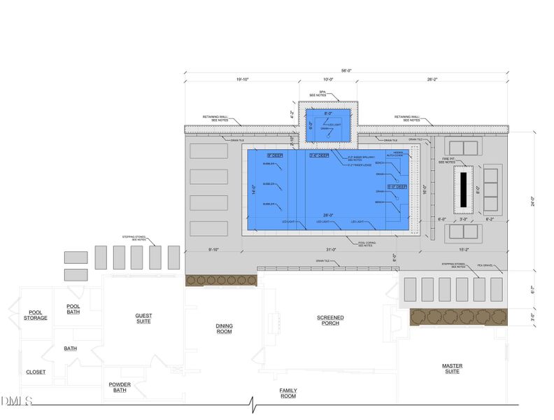 6460 Sanctuary Falls Pool Plan (Lot 3)