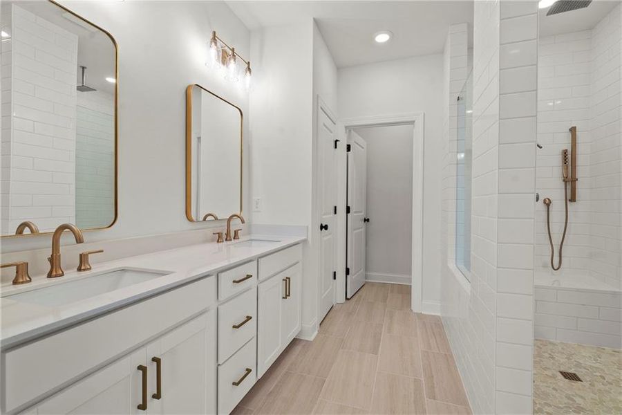 Furnished interior view inside a new home in Waterside Townhomes, Peachtree Corners (Image 6).