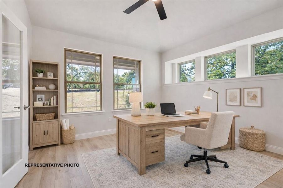 Furnished interior view inside a new home in , Springtown (Image 4).