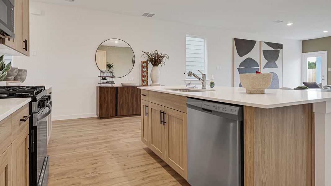 Furnished interior view inside a new home in Villarosa at Tamarron, Katy (Image 10).