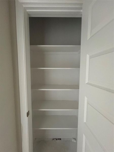 Linen closet for extra storage Linen closet for extra storage