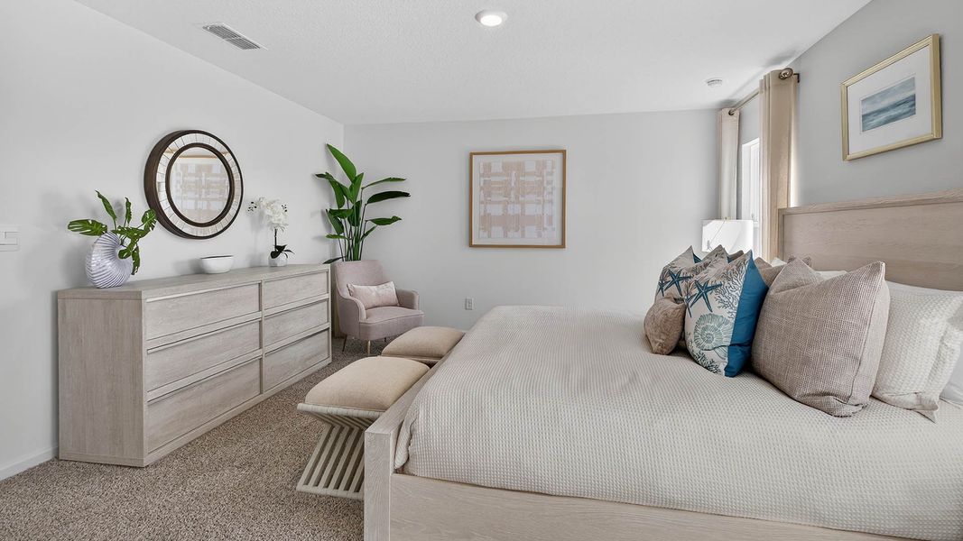 Representative furnished interior of a home built from the LAKESIDE by D.R. Horton in Copes Landing, Jacksonville (Image 17).
