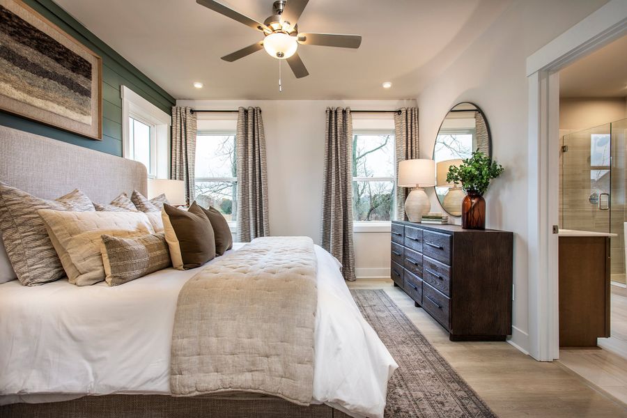 Furnished interior view inside a new home in Towne Village at Suwanee Dam, Sugar Hill (Image 10).