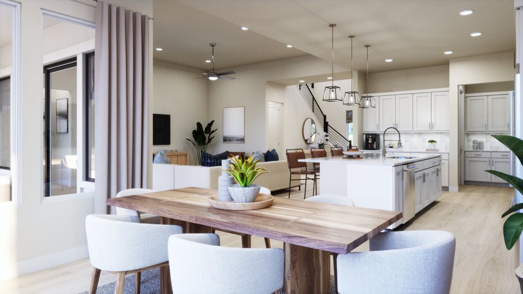 Representative furnished interior of a home built from the 5052 by Risewell Homes in Freedom at Anthem, Kyle (Image 8).