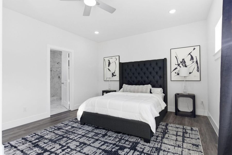 Furnished interior view inside a new home in , Houston (Image 33).