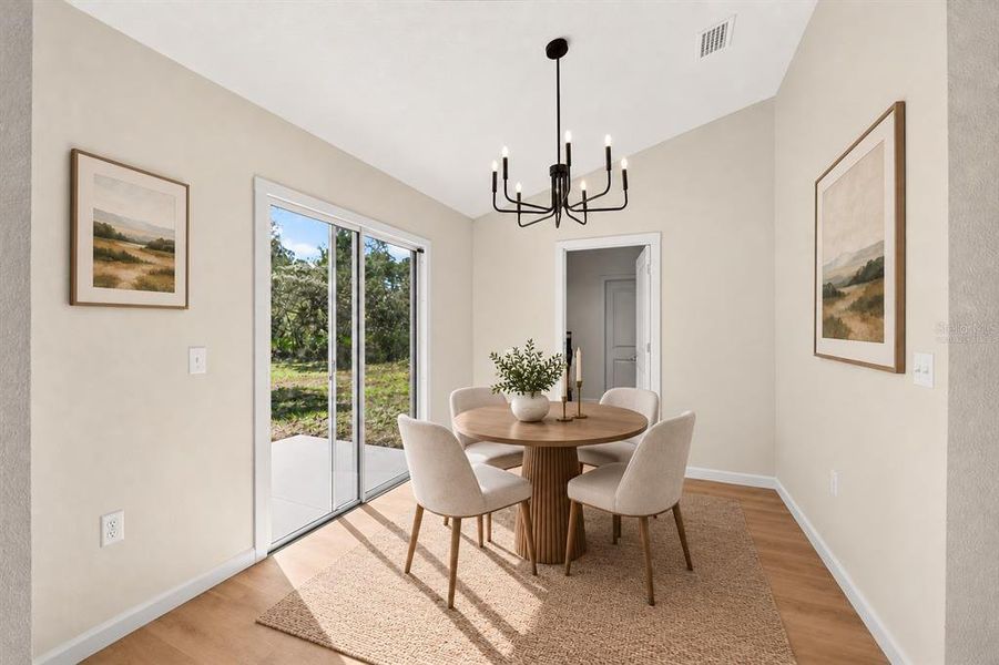 Furnished interior view inside a new home in , Ocklawaha (Image 8).