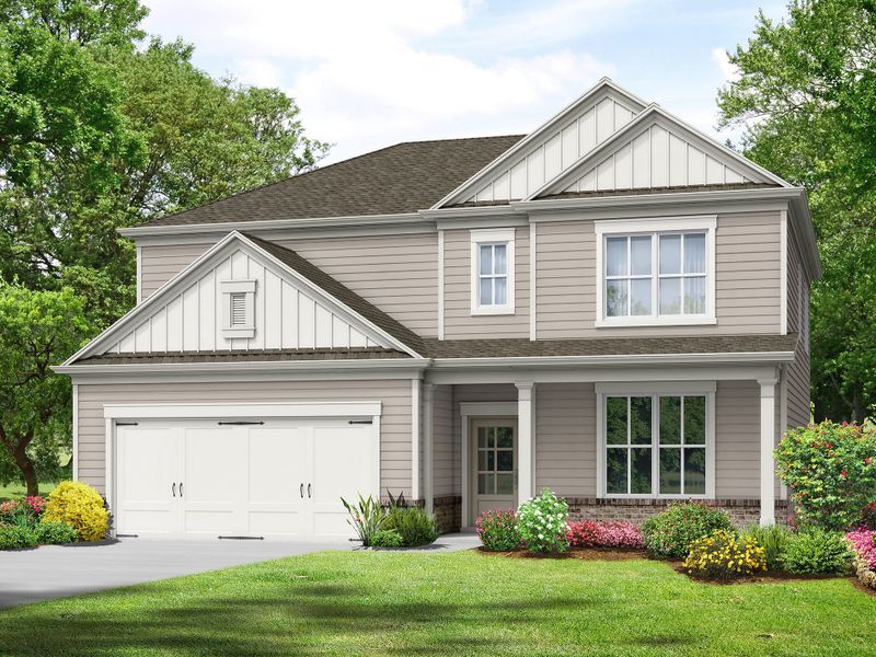 Representative exterior photo of a completed home built from the The Landon II by My Home Communities in Red Bird Manor, Jefferson, GA (Image 6).