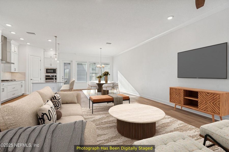 Furnished interior view inside a new home in Seven Pines 24' Rear Entry Townhomes, Jacksonville (Image 6).