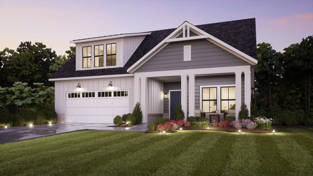 Representative exterior photo of a completed home built from the Promenade by Epcon Communities in The Courtyards by The Manor, Alpharetta, GA (Image 25).