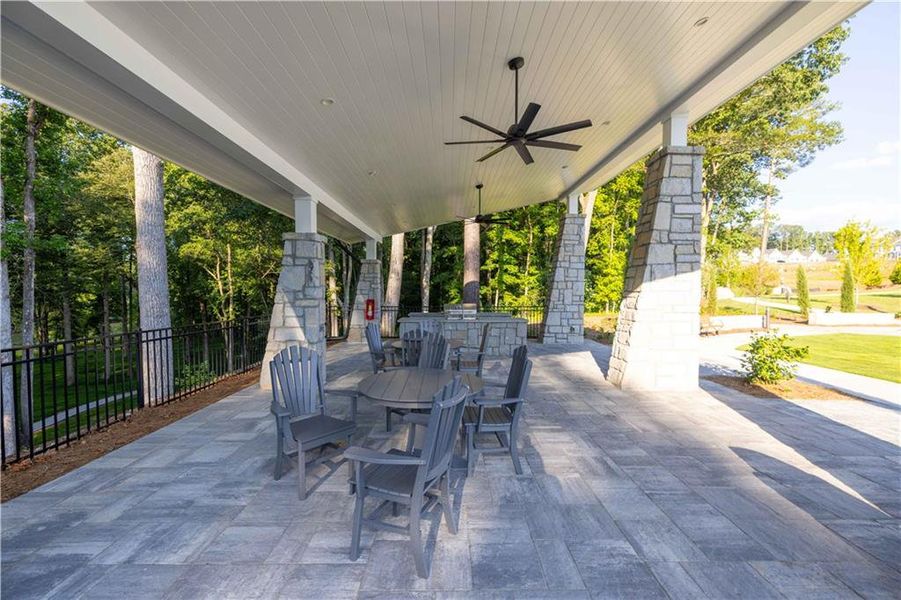 Exterior details and patio area of a home in , Peachtree Corners (Image 23).