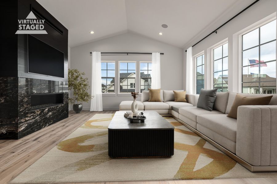 Furnished interior view inside a new home in Westerly, Erie (Image 3).