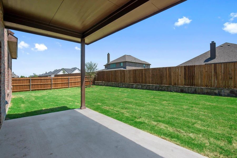 Patio | Concept 3015 at Silo Mills - Signature Series in Joshua, TX by Landsea Homes