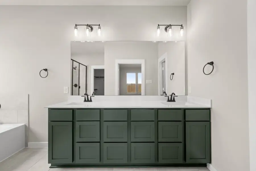 Representative furnished interior of a home built from the Hunters Crossing Rowan 2104 by Brohn Homes in Hunters Crossing, Sealy (Image 12).