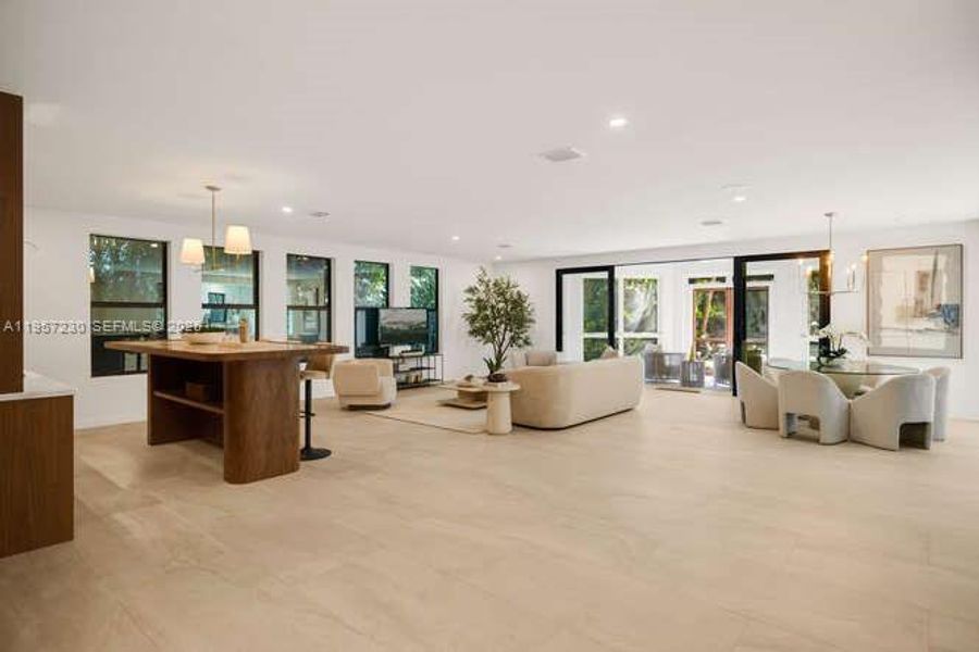 Furnished interior view inside a new home in , Miami (Image 55).