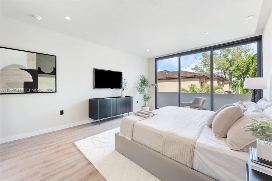 Furnished interior view inside a new home in , Miami (Image 10).