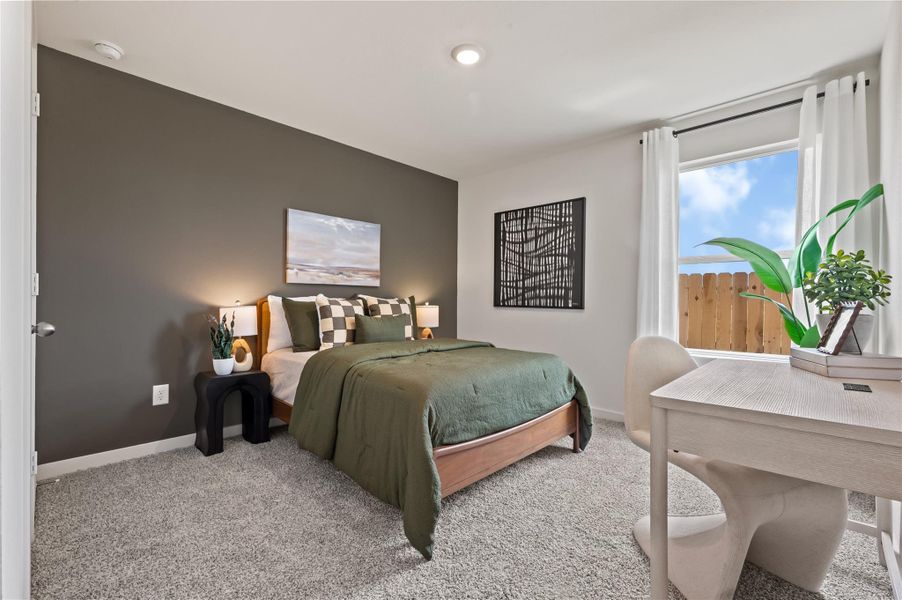 Furnished interior view inside a new home in August Trails, Needville (Image 16).