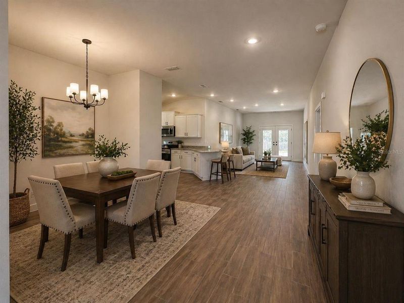 Furnished interior view inside a new home in Abbey Glen, Dade City (Image 7).