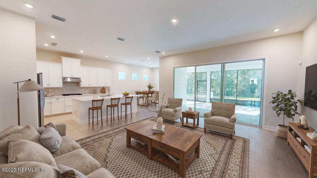 Furnished interior view inside a new home in RiverTown - WaterSong, St. Johns (Image 7).