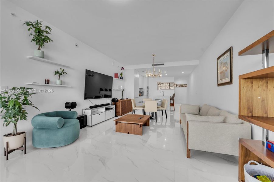 Furnished interior view inside a new home in Aria Reserve, Miami (Image 10). Furnished interior view inside a new home in Aria Reserve, Miami (Image 10).