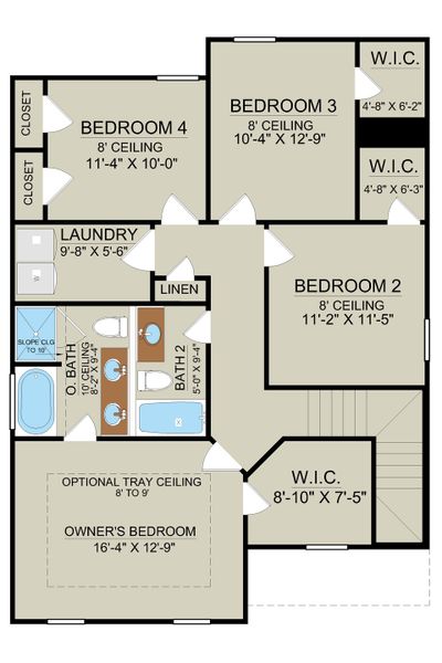 St. Helena – Second Floor Plan St. Helena – Second Floor Plan